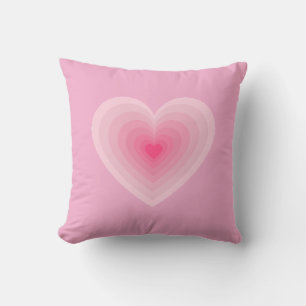 Pastel Rosa Heart Design - Modern Kärlek-symbol Kudde