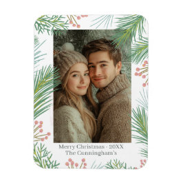 Pastel Rosa Holly jul Magnet