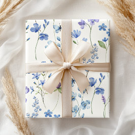 Pastel Rosa Lavender Vår Blommigt Presentpapper