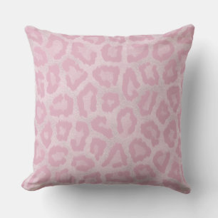 Pastel rosa leopard abstrakt modern kudde