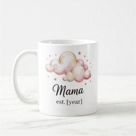 Pastel Rosa "Mamma Est." Mugg - babystövel