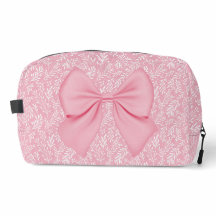 PASTEL ROSA MED TINY WHITE LÖV & ROSA BOW