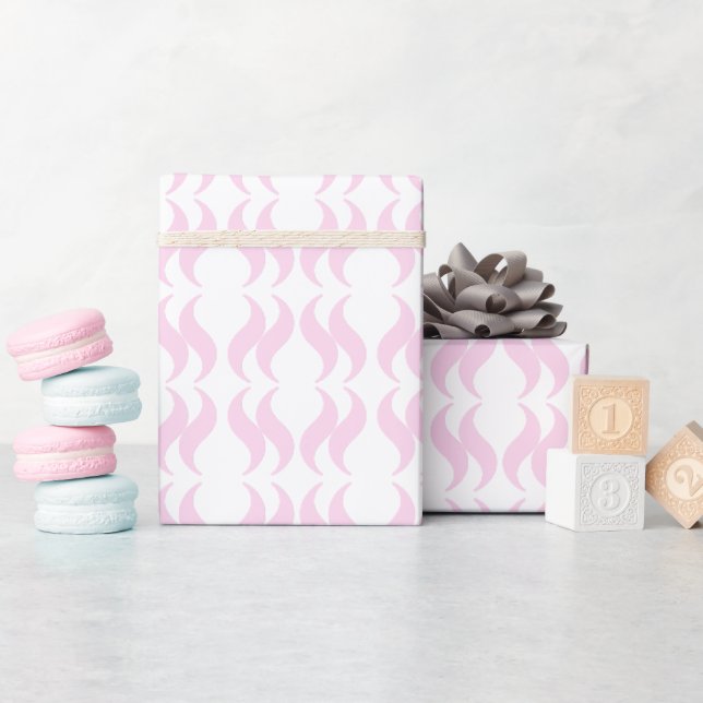 Pastel Rosa minimal enkel rengöring Presentpapper (Baby Shower)