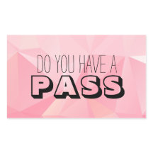 Pastel Rosa Mönster HAR DU EN PASS