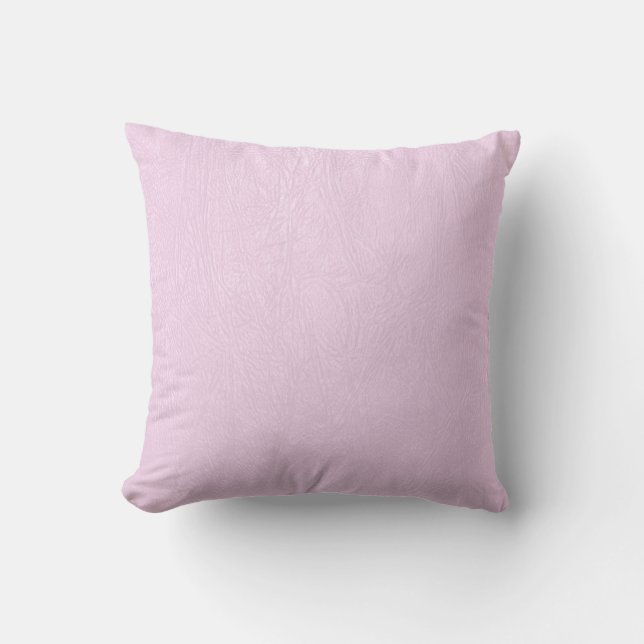 Pastel Rosa Natural Fox Leather-utseende Kudde (Framsida)