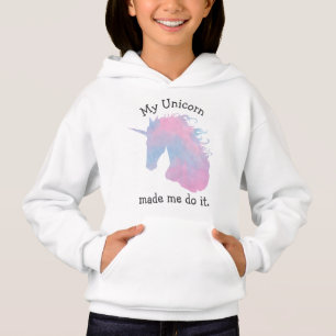 Pastel Rosa och Blue Funny Unicorn Quote Tee Shirt