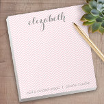 Pastel Rosa och Grått Stationery Suite for Women Anteckningsblock<br><div class="desc">En vacker och feminin design som är perfekt för alla flickor eller till och med en brud. Om du behöver flytta objekt runt klickar du på designområdet för att göra ändringar.</div>
