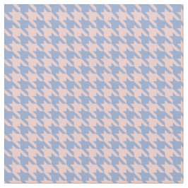 Pastel Rosa och Himlar Blue Houndstooth Tyg