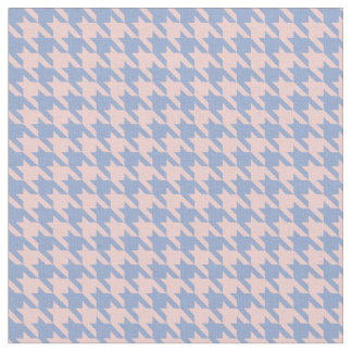 Pastel Rosa och Himlar Blue Houndstooth Tyg