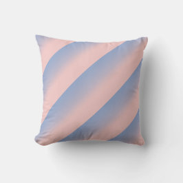 Pastel Rosa och Himlar Blue stripe Mbre Kudde