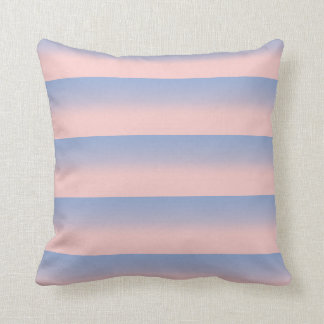 Pastel Rosa och Himlar Blue stripe Mbre Kudde