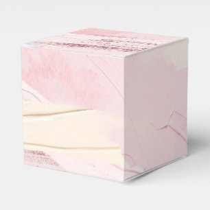 Pastel Rosa och Ro Guld Paint Stänk Presentaskar