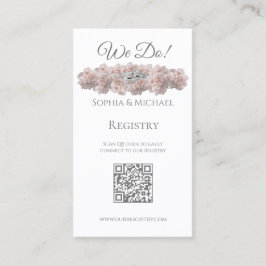 Pastel Rosa Peony- We Do-Bröllop Ringar-Registry- Visitkort