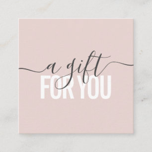 Pastel rosa-presentkortssalong rabattkort