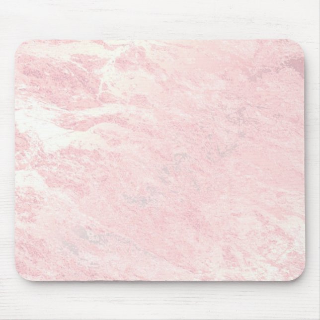 Pastel Rosa ros Guld Stone  Marble Musmatta (Framsidan)