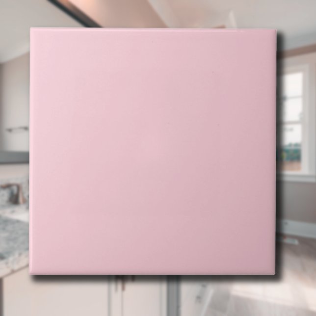 Pastel Rosa Solid Färg | Klassisk | ELEGANT Kakelplatta (Skapare uppladdad)