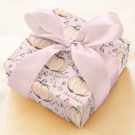 Pastel Rosa Sweet Little Pumpkin Baby Presentpapper