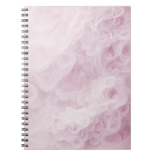 Pastel Rosa Swirl-Abstrakt Anteckningsbok
