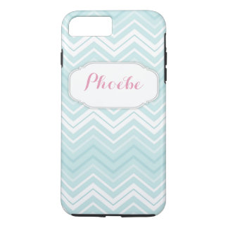 Pastel Rosa & Teal Chevron Zigzag Personlig