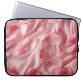 PASTEL ROSA VALENTINE HEARTS & FLOWER PETALS LAPTOP FODRAL