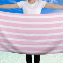 Pastel rosa white cabana rand - personlig