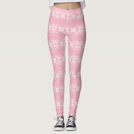 Pastel Rosa White Victorian 4Ashley Leggings