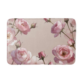 Pastel Rose Elegance Bath Mat Badrumsmatta