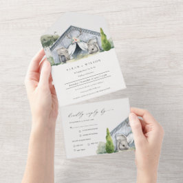 Pastel Rustic Dusky Barnyard Farm Theme Bröllop
