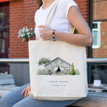 Pastel Rustic Dusky Barnyard Farm Theme Bröllop Tygkasse<br><div class="desc">Om du vill ha fler anpassningar eller andra matchande artiklar kan du kontakta mig på yellowfebstudio@gmail.com</div>