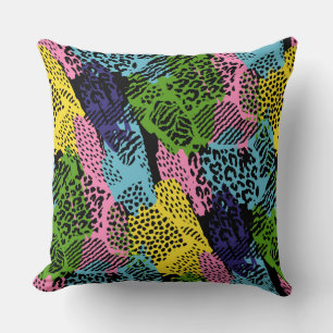 Pastel Safari Animal Print Kudde