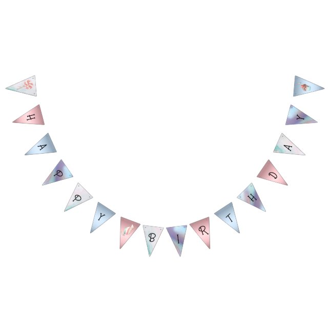 Pastel Safari Animals Personlig Födelsedagsfest Vimplar (Alla)