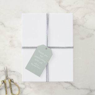 Pastel Sage-Grönt Presentetikett