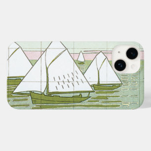 Pastel Sailboat Faux Tile iphone case