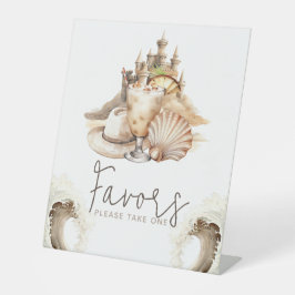 Pastel Sand Birthday Beach Bord-tecken