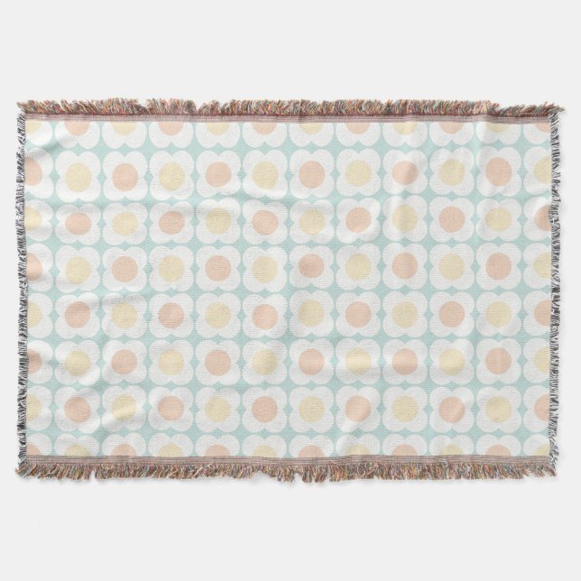 Pastel Scandi Flowers - Mid mod - Blue and Orange Filt (Framsidan)