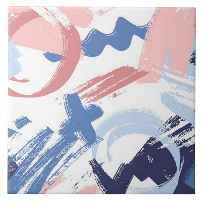 Pastel Scribble Kakelplatta (Framsidan)