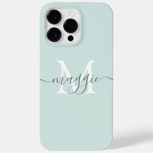 Pastel Script Monogram Fodral Case-Mate iPhone 14  (Baksida)