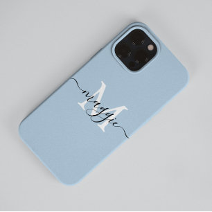 Pastel Script Monogram Fodral-Mate iPhone 14 Pro M