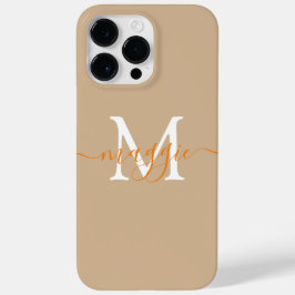 Pastel Script Monogram Personlig Phone Case