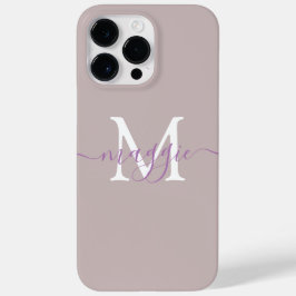 Pastel Script Monogram Personlig Phone Case