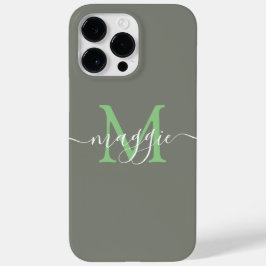 Pastel Script Monogram Personlig Phone Case