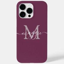 Pastel Script Monogram Personlig Phone Case