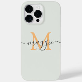Pastel Script Monogram Personlig Phone Case