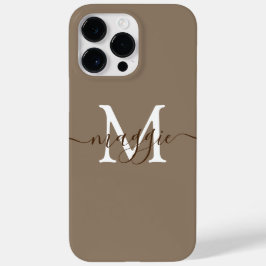 Pastel Script Monogram Personlig Phone Case