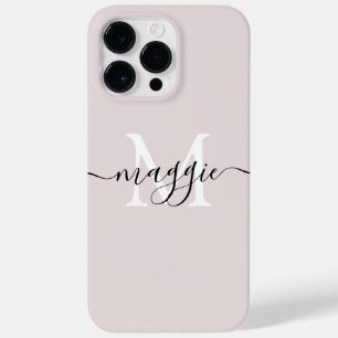 Pastel Script Monogram Personlig Phone Case