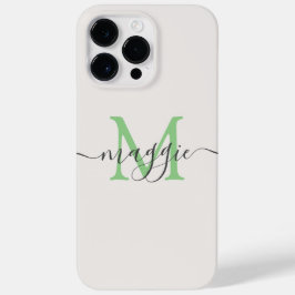 Pastel Script Monogram Personlig Phone Case