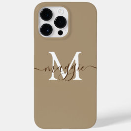 Pastel Script Monogram Personlig Phone Case