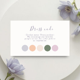  Pastel Script Wedding Attire Tilläggskort
