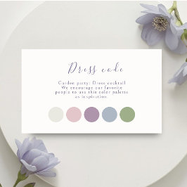  Pastel Script Wedding Attire Tilläggskort