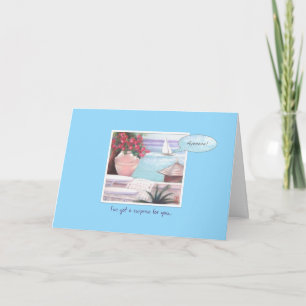 Pastel Sea & Sailboat Ayeeeee! Födelsedag Kort